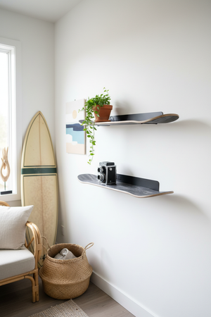 Étagères skate black - déco surf