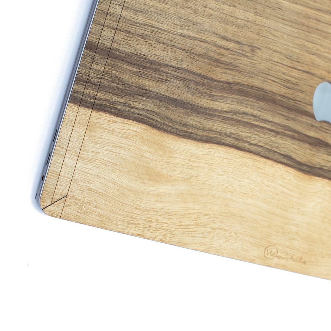 cover macbook bois black frake woodstache