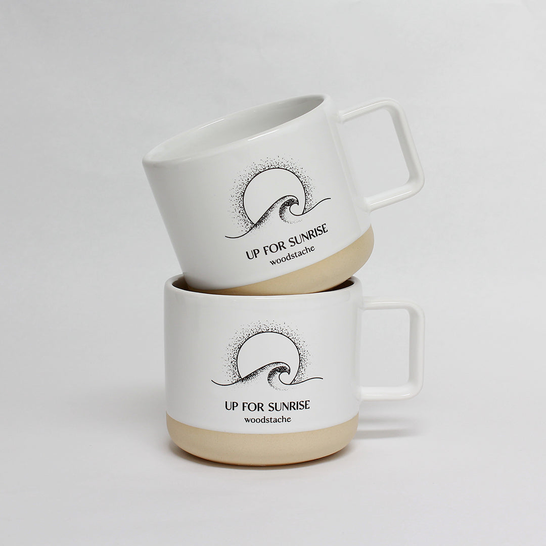 Pack double mug en céramique up for sunrise