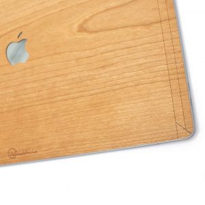 cover MacBook bois woodstache merisier