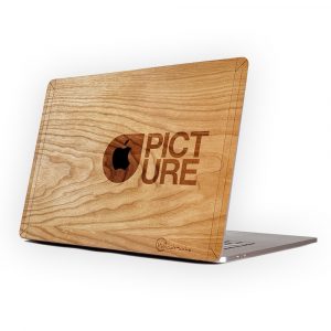 cover MacBook en bois Picture