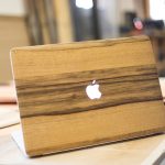Cover en bois macbook fabriquée en France
