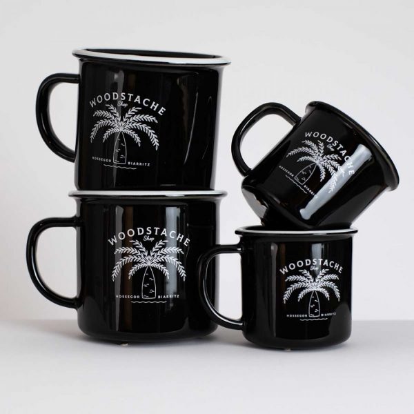 Pack 4 mugs en céramique noirs