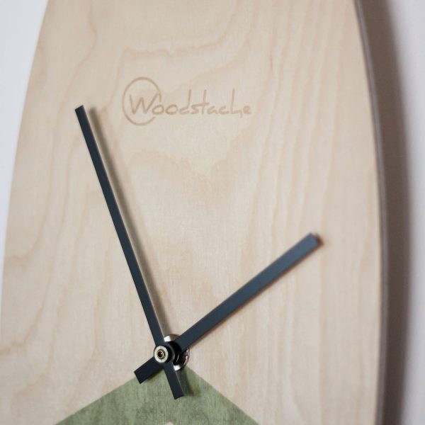 Horloge surf en bois reef kaki