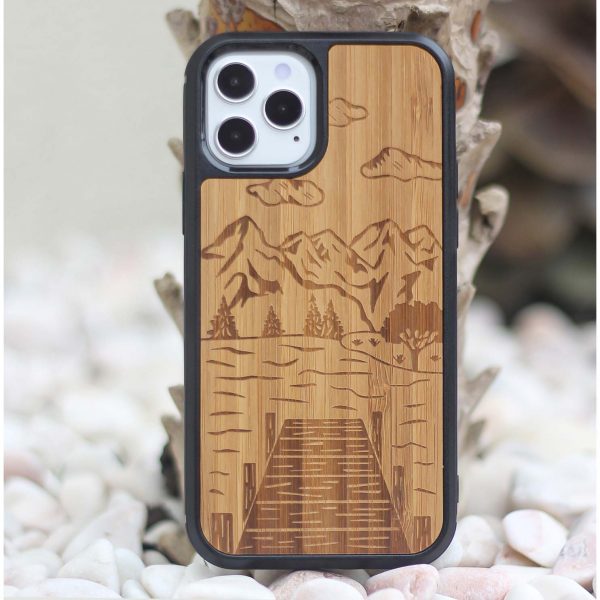 Coque en bois de bambou iPhone annecy