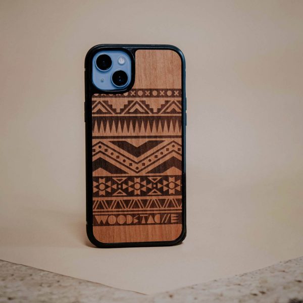 Coque iPhone en bois de merisier - Navajo