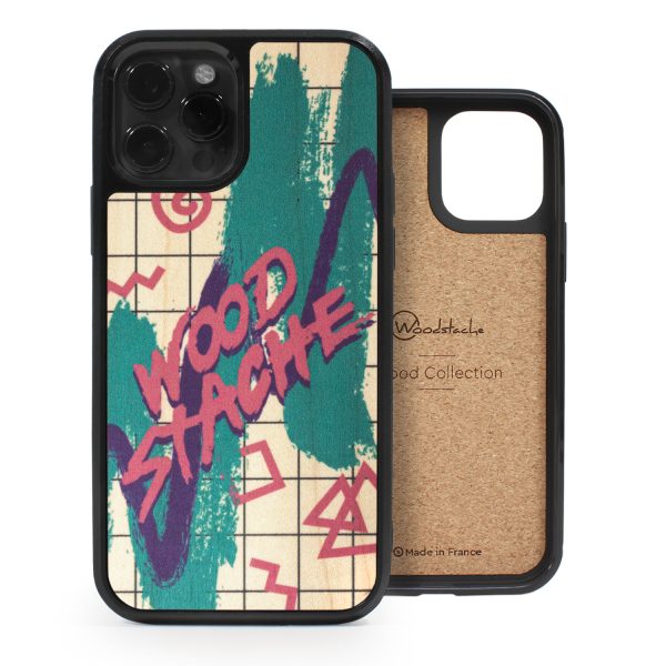 Coque iPhone en bois de sycomore Nineties