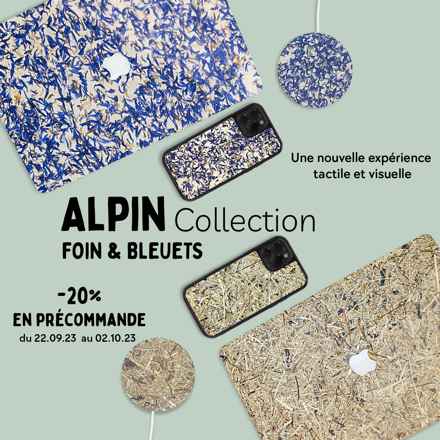 Nouvelle collection alpin, coque iPhone Cover Macbook, chargeur à induction